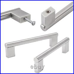 1-30 Pack Kitchen Door Handles Cabinet Stainless Steel Cupboard T Bar Handle UK