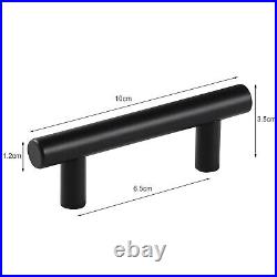 1-50 Kitchen Cupboard Cabinet T-Bar Door Handle Brushed Stainless Steel 50-600mm