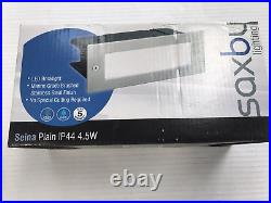 15-off New Saxby 52104 Seina Brushed Stainless Steel 4.5 watt LED Wall Lights