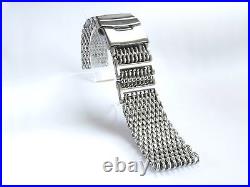 22mm Heavy Shark Mesh Brushed Stainless Steel, Fits Seiko 7002-7000, 6309-7290
