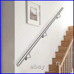 304-Grade Stainless Steel Stair Handrail Hand Support Railing Pole Round Rail UK