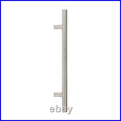 32mm Quality T Bar Door Pull Handle Inline 304 Stainless Steel with fixings