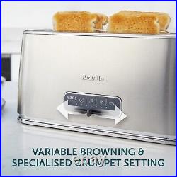 4-Slice Toaster with Extra Long Slots and High-Lift Brushed Stainless Steel