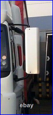 63 HGV UNIVERSAL 600 mirror covers pair BRUSHED stainless steel