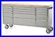 72 Brushed Stainless Steel Tool Chest Box 15 Drawers Solid Wooden Top