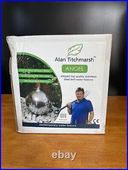 Alan Titchmarsh Elegant Stainless Steel Ball Water Feature Garden 34cm New