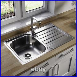 Astini Cagliari 1.0 Bowl Brushed Stainless Steel Kitchen Sink & Waste