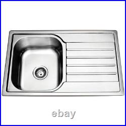 Astini Cagliari 1.0 Bowl Brushed Stainless Steel Kitchen Sink & Waste