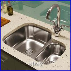 Astini Renzo 1.5 Bowl Brushed Stainless Steel Undermount Kitchen Sink RHSB