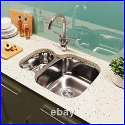 Astini Renzo 1.5 Bowl Brushed Stainless Steel Undermount Kitchen Sink & Waste