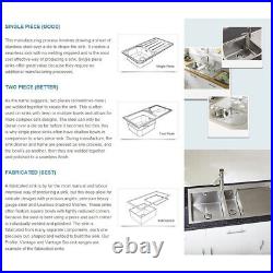 Astini Renzo 1.5 Bowl Brushed Stainless Steel Undermount Kitchen Sink & Waste