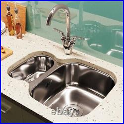 Astini Renzo 1.5 Bowl Brushed Stainless Steel Undermount Reversible Kitchen Sink