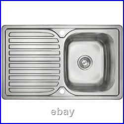 Astini Velia 1.0 Bowl Brushed Stainless Steel Kitchen Sink & Waste AS1347