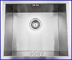 Axia, KS045, Brushed Stainless Steel Kitchen Sink, 500Mm X 430Mm, Undermount o