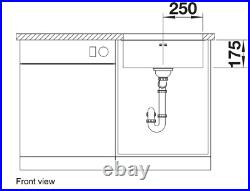 BLANCO Supra 500-U Single Bowl Kitchen Sink Undermount Brushed Stainless Steel