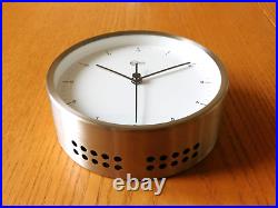 Barigo ship clock brushed stainless steel quartz movement