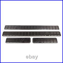 Black Brushed Stainless Door Sill Cover Protector Fits Ineos Grenadier 2022-2024