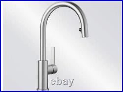 Blanco Candor-S Stainless Steel Kitchen Tap Brushed Steel (523121)