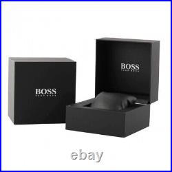 Boss Mens Watch Stainless Steel Silver Bracelet & Black Dial Hb1513509 Genuine