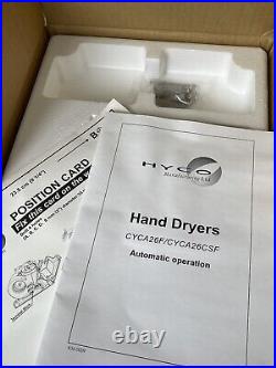 Brand New Hyco Tornado Commercial Brushed Stainless Steel Hand & Face Dryer