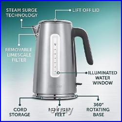 Breville Edge Kettle & 4 Slice Toaster Kitchen Set (Brushed Stainless Steel)