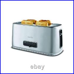 Breville Edge Kettle & 4 Slice Toaster Kitchen Set (Brushed Stainless Steel)