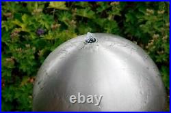 Brushed 60cm Stainless Steel Sphere Water Feature Fountain Cascade w LED Light