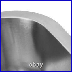 Brushed Double Bowl Inset Kitchen Sink Stainless Steel withSoundproof Pad + Waste