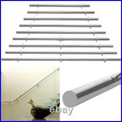 Brushed Satin-Finish Stainless Steel Stair Handrail Bannister Rail Brackets Kits