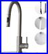 Brushed Stainless Steel Kitchen Sink Faucet with Pull down Sprayer Single Lever