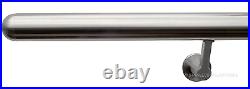 Brushed Stainless Steel Stair Handrail Bannister Select Contemporary End Type