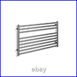 Brushed Stainless Steel Towel Rail Radiator Bathroom Warmer 1000mm x 600mm