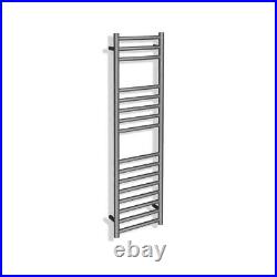 Brushed Stainless Steel Towel Rail Radiator Bathroom Warmer 350mm x 1200mm