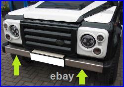 Brushed Stainless steel front BUMPER for Land Rover Defender Heritage SVX 90 110