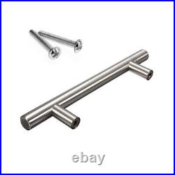 Brushed T BAR KITCHEN DOOR HANDLE CABINET DOOR CUPBOARD DRAWER FURNITURE PULL UK