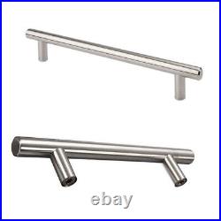 Brushed T BAR KITCHEN DOOR HANDLE CABINET DOOR CUPBOARD DRAWER FURNITURE PULL UK