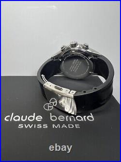 CLAUDE BERNARD Aquarider Women's Chrono White Dial Date Quartz Watch 220m Ø36mm