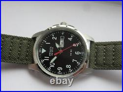 Citizen Eco Drive Military Watch Wr100 Red Sec 2 Straps Day Date Boxed Tag New