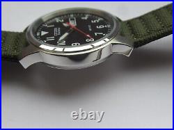 Citizen Eco Drive Military Watch Wr100 Red Sec 2 Straps Day Date Boxed Tag New