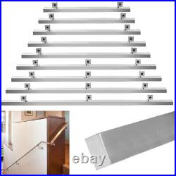 Complete Handrail Kit Brush Stainless Steel Banister Stair Rail with Wall Brackets