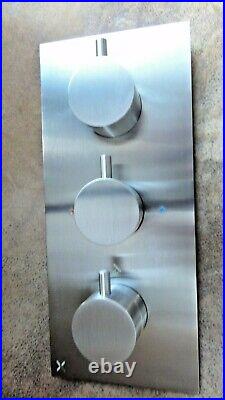 Crosswater MPRO 3 Way 3001 Brushed Stainless Steel WLBP2000RC+ Mixer Shower