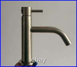 Crosswater MPRO Monobloc Basin Mixer Tap Brushed Stainless Steel (PRO110DNV)