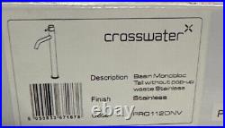 Crosswater MPRO tall Basin Mixer Brushed Stainless Steel Effect