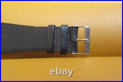 DERBY SWISSONIC ESA9176 JUMP HOUR SILVER WATCH 1975 base metal on leather strap