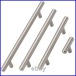 Door Handles Cupboard Cabinet Kitchen Drawer T Bar Stainless Steel Handle