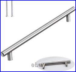 Door Handles Cupboard Cabinet Kitchen Drawer T Bar Stainless Steel Handle