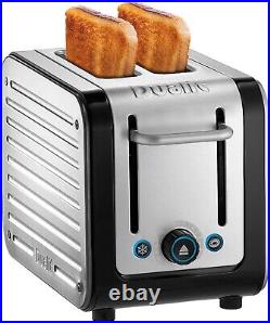 Dualit Architect 2 Slice Toaster Brushed Stainless Steel with Black Trim