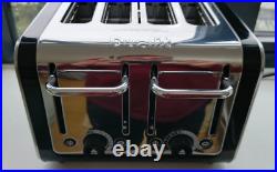 Dualit Architect 4 Slot Black Body With Brushed Stainless Steel Panel Toaster