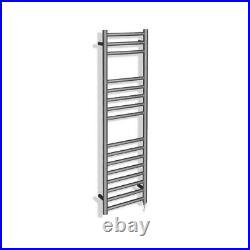 Electric Towel Rail Brushed Stainless Steel Fixed Temp 150W 350mm x 1200mm