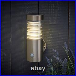 Endon 72916 Equinox LED Wall Light, IP44, marine grade brushed stainless steel